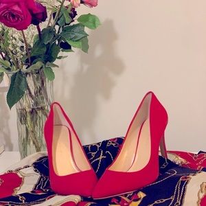 Banana Republic red high heels size 8